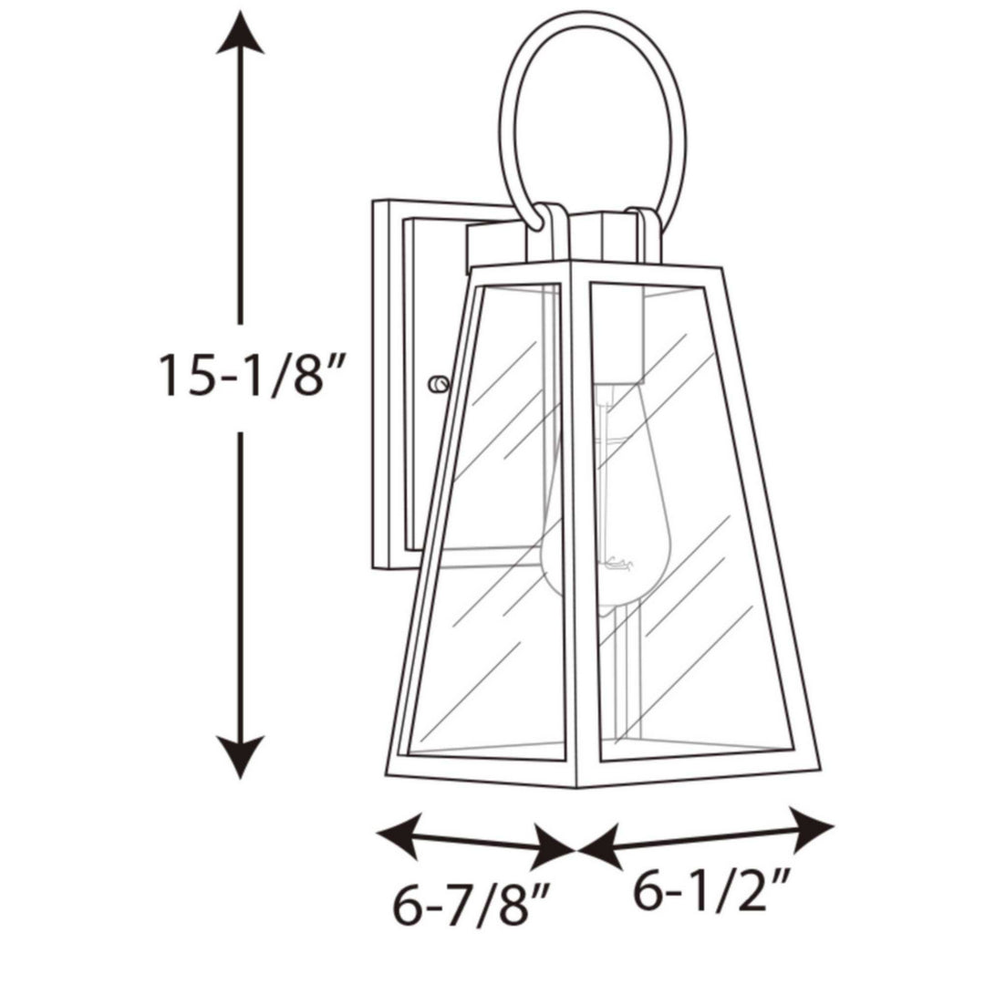 Progress Lighting P560077-020 Barnett One Light Wall Lantern Outdoor Bronze / Dark