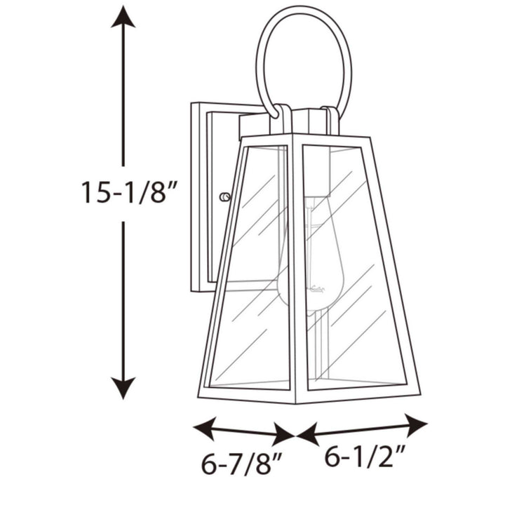 Progress Lighting P560077-020 Barnett One Light Wall Lantern Outdoor Bronze / Dark