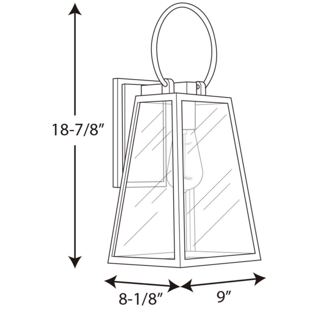 Progress Lighting P560078-020 Barnett One Light Wall Lantern Outdoor Bronze / Dark