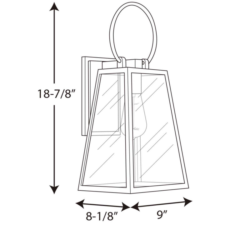 Progress Lighting P560078-020 Barnett One Light Wall Lantern Outdoor Bronze / Dark