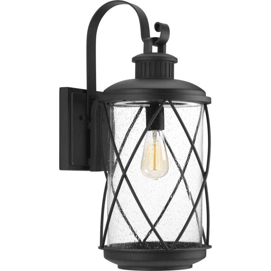 Progress Lighting P560082-031 Hollingsworth One Light Wall Lantern Outdoor Black