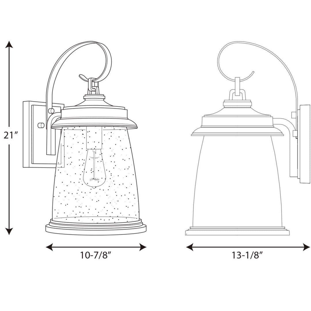 Progress Lighting P560085-020 Conover One Light Wall Lantern Outdoor Bronze / Dark