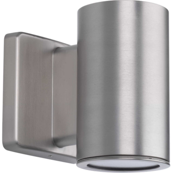Progress Lighting P563000-147-30K 3In Cylinders Led Wall Lantern Outdoor Pewter, Nickel, Silver