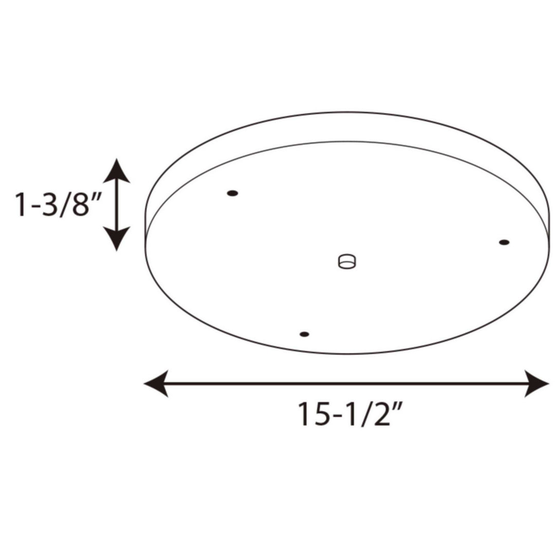 Progress Lighting P8403-143 Accessory Canopy Canopy Decor Bronze / Dark