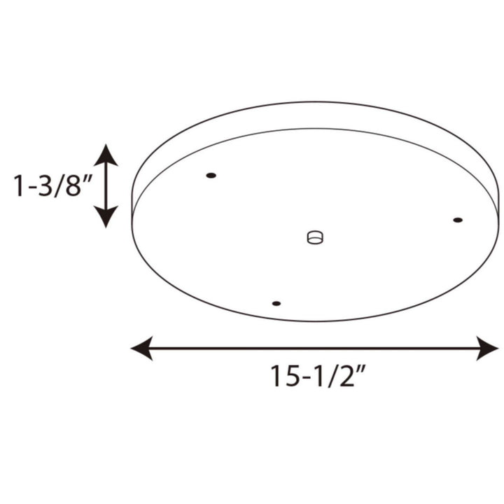 Progress Lighting P8403-143 Accessory Canopy Canopy Decor Bronze / Dark