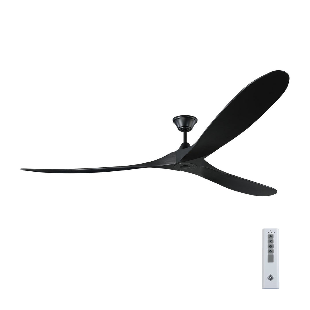 Visual Comfort Fan Maverick 88 3MAVR88BKBK Ceiling Fan - Matte Black, Matte Black/Matte Black/