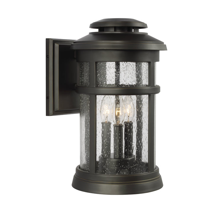 Visual Comfort Studio OL14302ANBZ Newport Three Light Outdoor Wall Lantern Outdoor Bronze / Dark