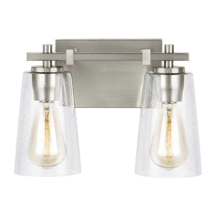 Visual Comfort Studio Mercer VS24302SN Bath Vanity Light 13 in. wide - Satin Nickel