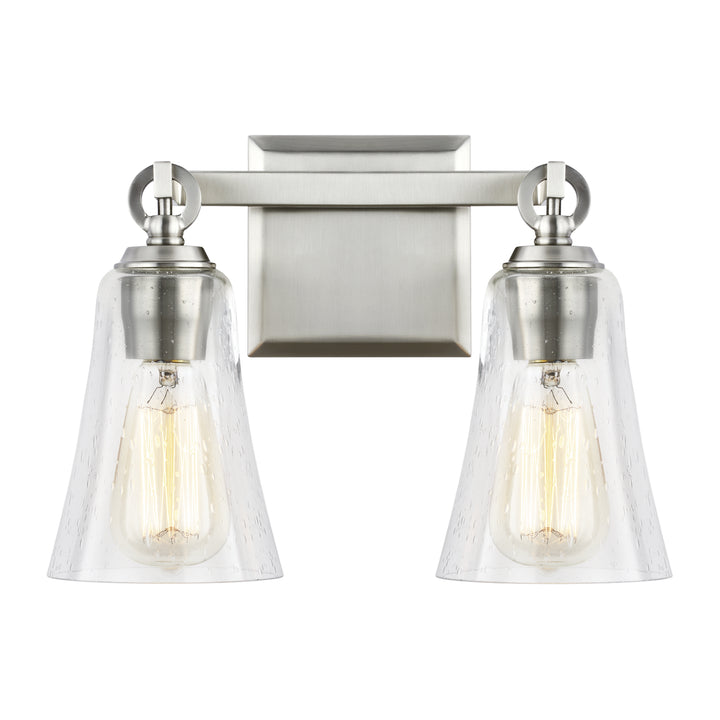 Visual Comfort Studio Monterro VS24702SN Bath Vanity Light 14 in. wide - Satin Nickel