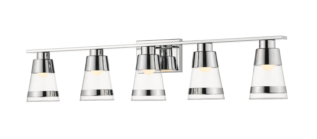 Z-Lite Ethos 1921-5V-CH-LED Bath Vanity Light 40 in. wide - Chrome