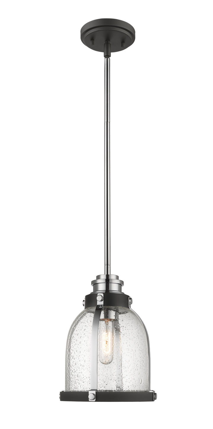 Z-Lite Burren 337MP-MB+CH Pendant Light - Matte Black / Chrome