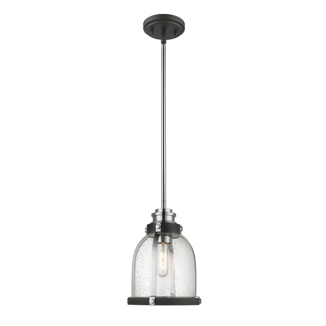 Z-Lite Burren 337MP-MB+CH Pendant Light - Matte Black / Chrome