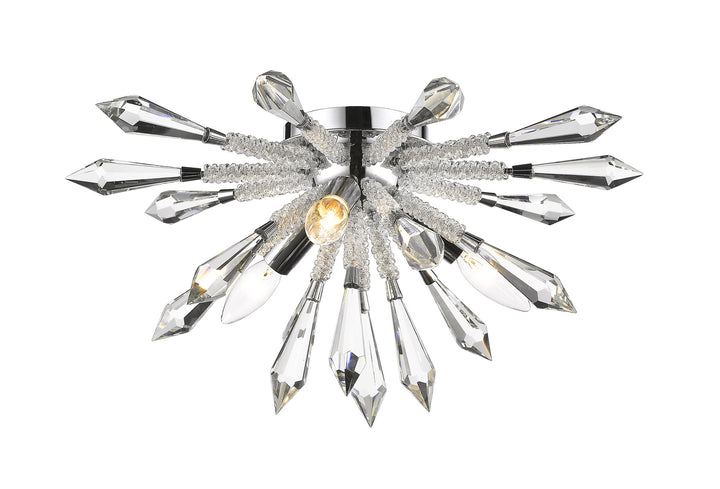 Z-Lite Soleia 4002F3 Ceiling Light - Chrome