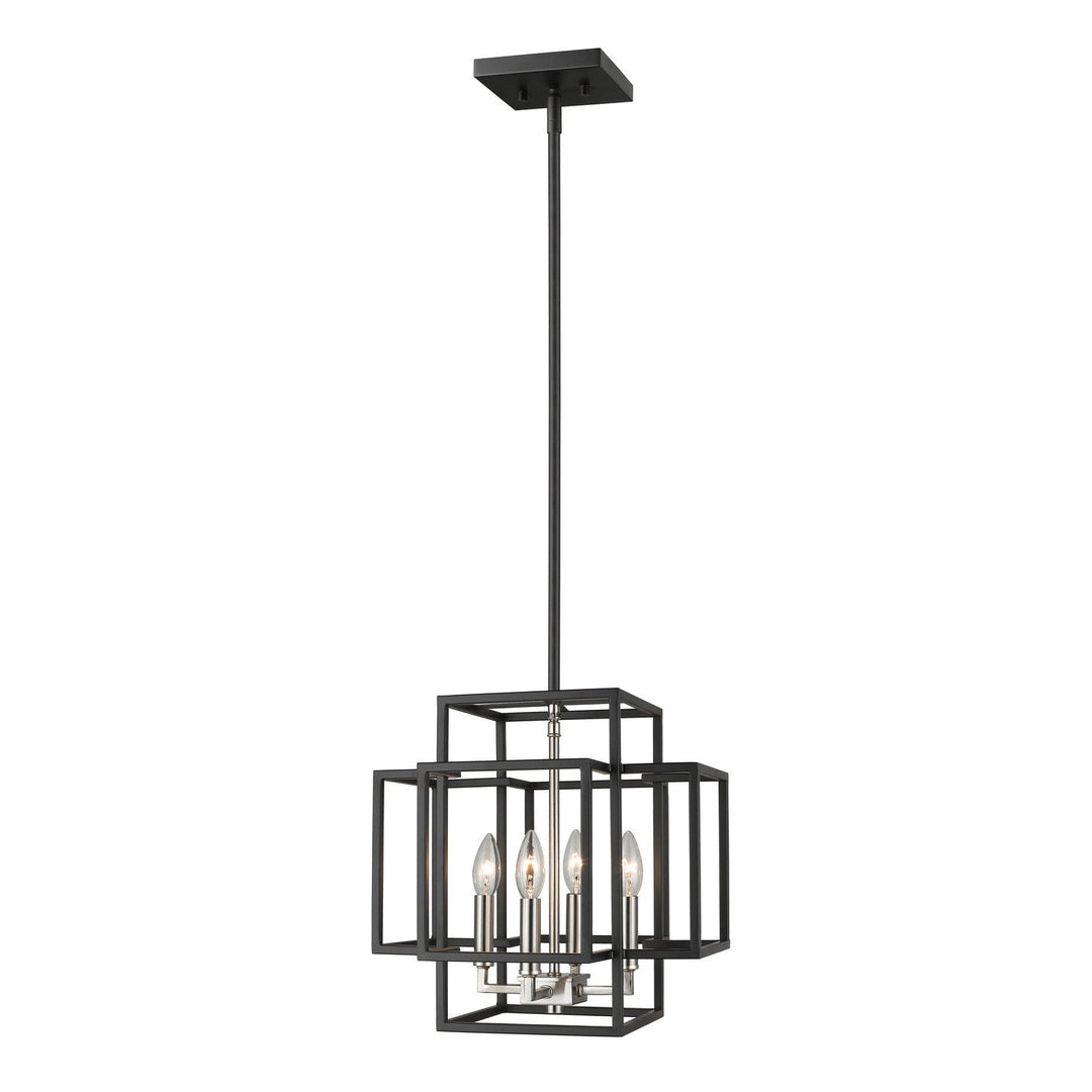 Z-Lite Titania 454-14BK-BN Pendant Light - Black / Brushed Nickel