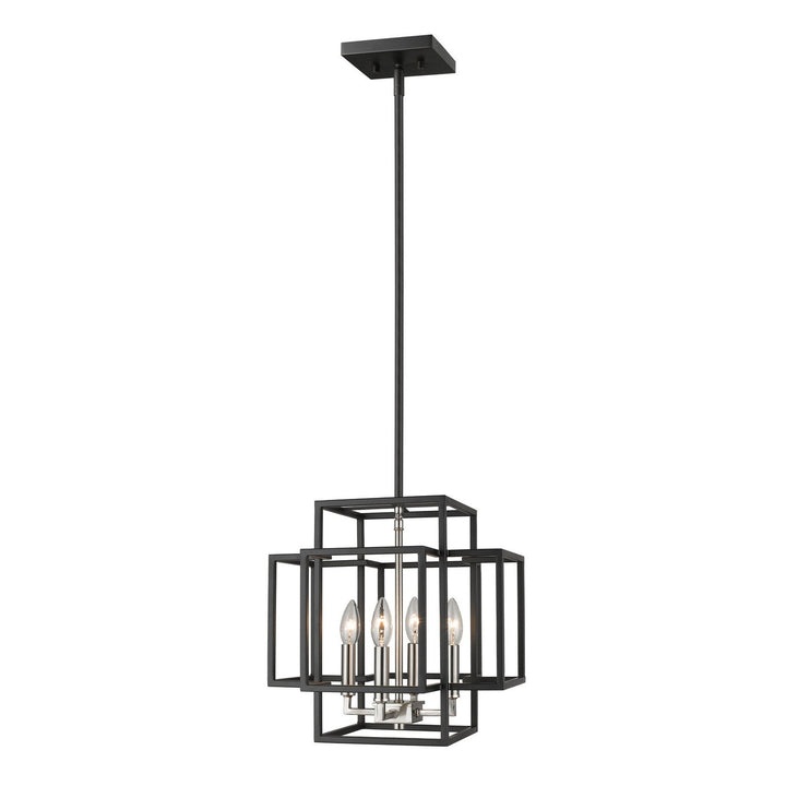 Z-Lite Titania 454-14BK-BN Pendant Light - Black / Brushed Nickel