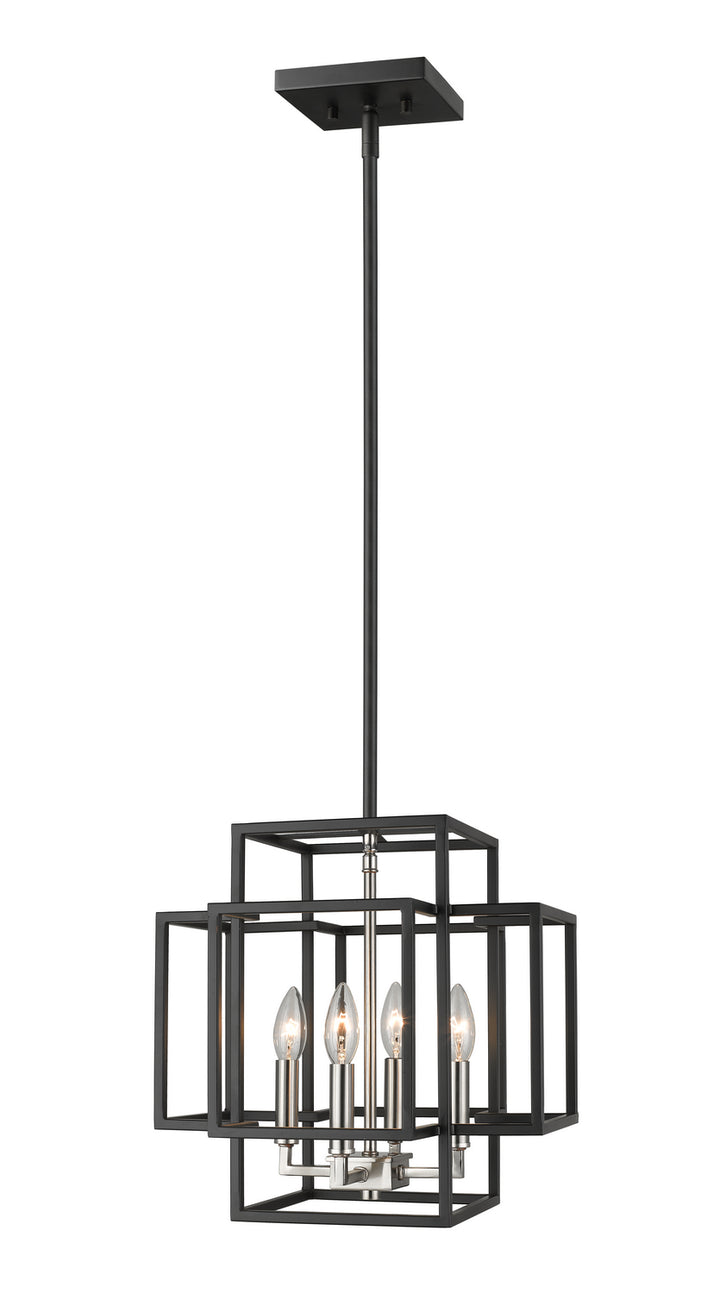 Z-Lite Titania 454-14BK-BN Pendant Light - Black / Brushed Nickel