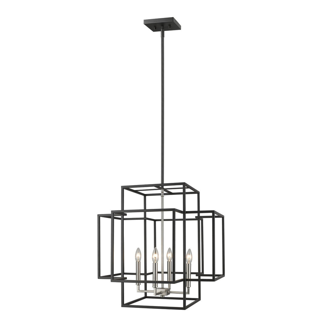 Z-Lite Titania 454-22BK-BN Pendant Light - Black / Brushed Nickel