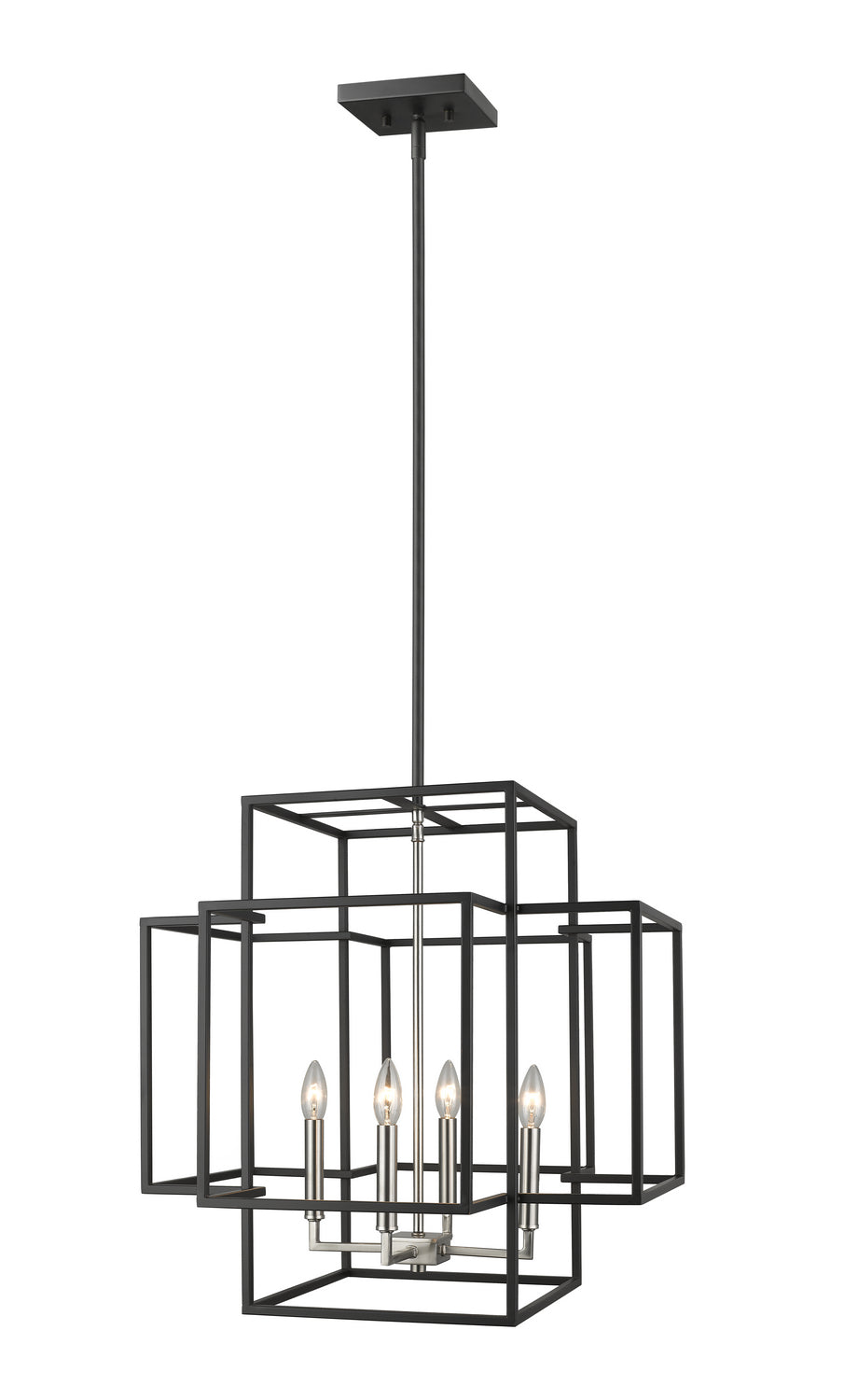 Z-Lite Titania 454-22BK-BN Pendant Light - Black / Brushed Nickel