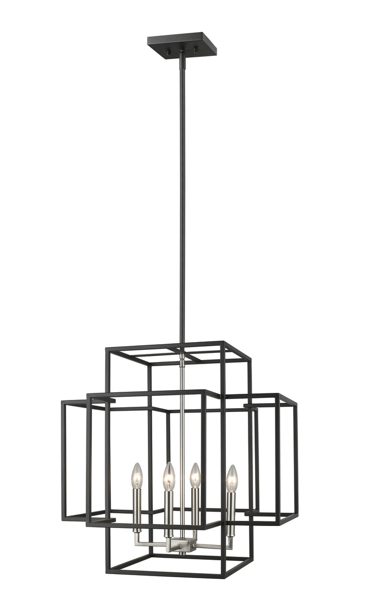 Z-Lite Titania 454-22BK-BN Pendant Light - Black / Brushed Nickel