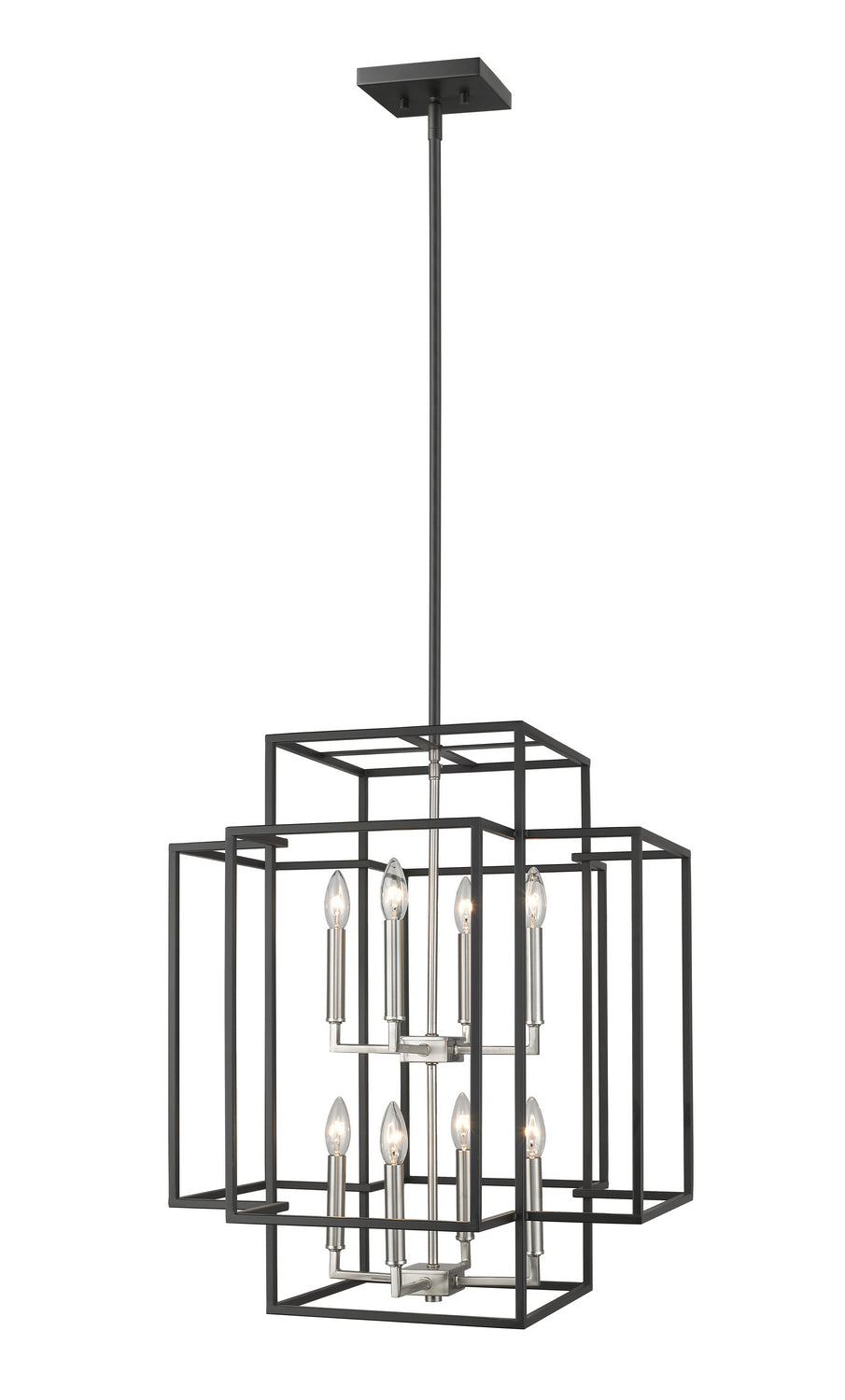 Z-Lite Titania 454-28BK-BN Pendant Light - Black / Brushed Nickel