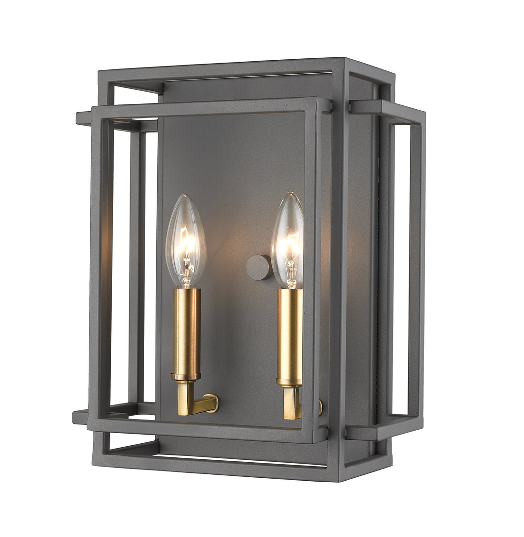 Z-Lite Titania 454-2S-BRZ-OBR Wall Sconce Light - Bronze / Olde Brass