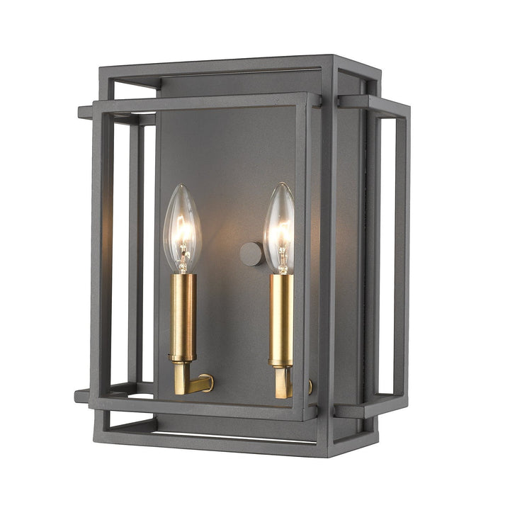 Z-Lite Titania 454-2S-BRZ-OBR Wall Sconce Light - Bronze / Olde Brass