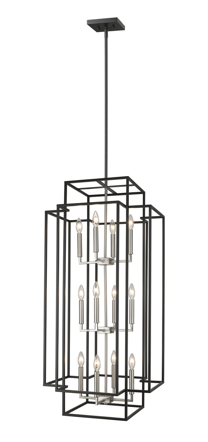 Z-Lite Titania 454-42BK-BN Pendant Light - Black / Brushed Nickel