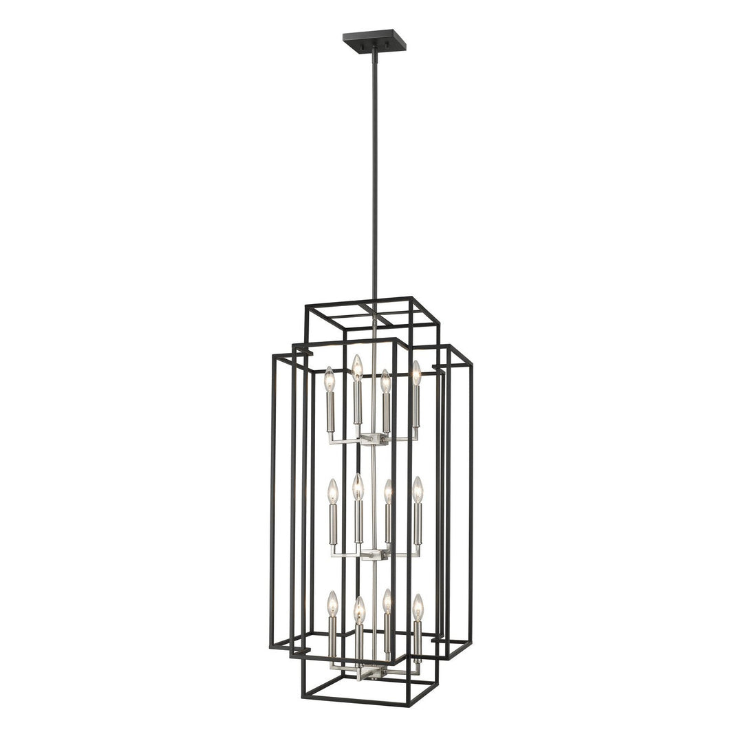 Z-Lite Titania 454-42BK-BN Pendant Light - Black / Brushed Nickel