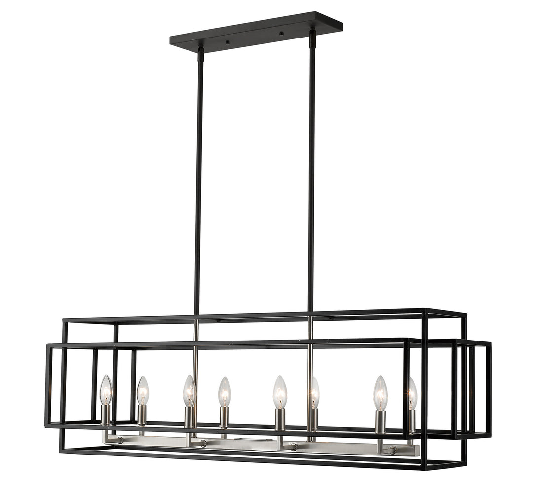 Z-Lite Titania 454-44L-BK-BN Pendant Light - Black / Brushed Nickel