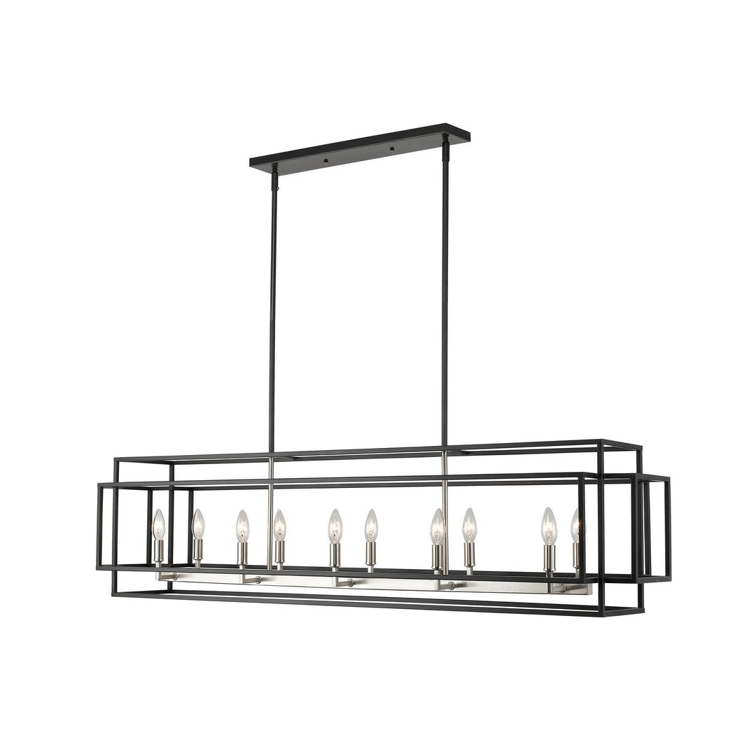 Z-Lite Titania 454-54L-BK-BN Pendant Light - Black / Brushed Nickel