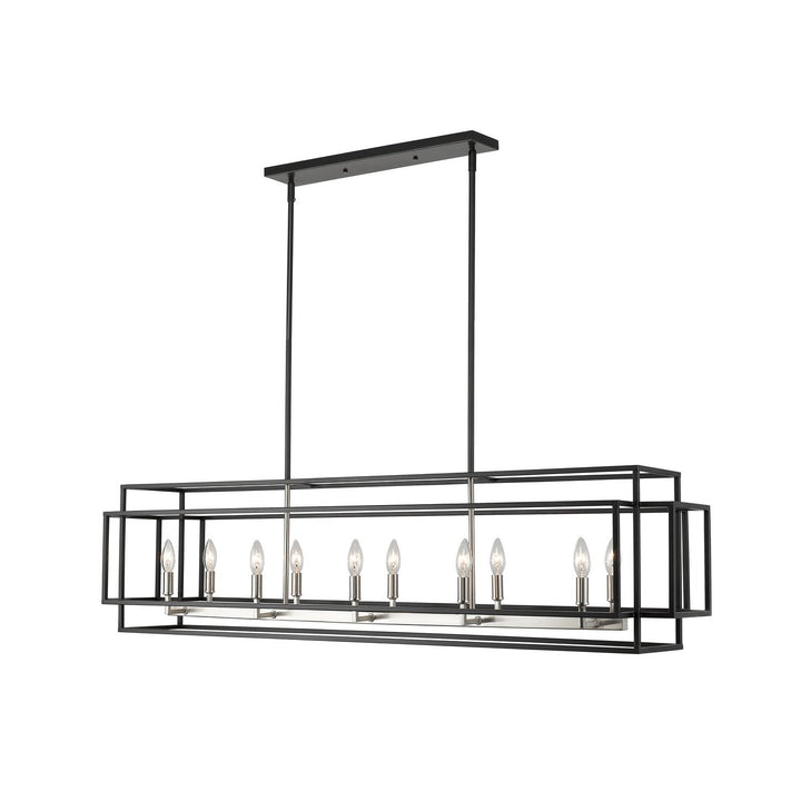Z-Lite Titania 454-54L-BK-BN Pendant Light - Black / Brushed Nickel
