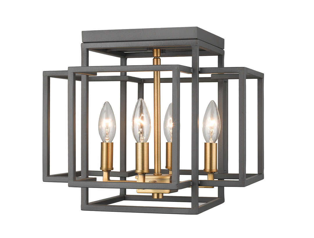 Z-Lite Titania 454F-BRZ-OBR Ceiling Light - Bronze / Olde Brass