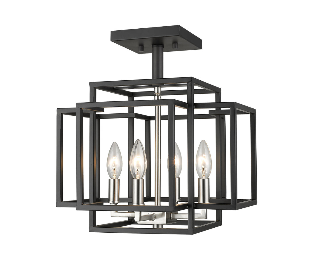 Z-Lite Titania 454SF-BK-BN Ceiling Light - Black / Brushed Nickel