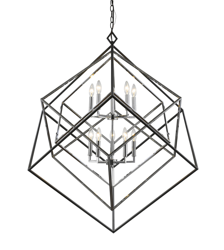 Z-Lite Euclid 457-10CH-MB Pendant Light - Chrome / Matte Black