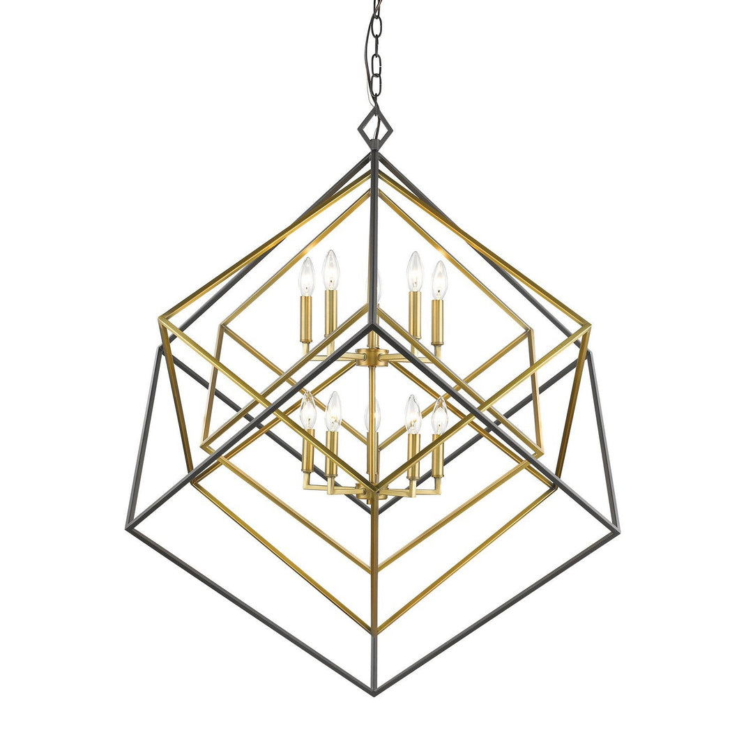 Z-Lite Euclid 457-10OBR-BRZ Pendant Light - Olde Brass / Bronze
