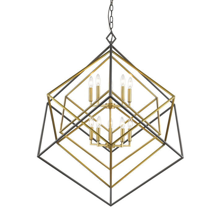 Z-Lite Euclid 457-10OBR-BRZ Pendant Light - Olde Brass / Bronze