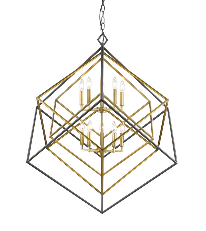 Z-Lite Euclid 457-10OBR-BRZ Pendant Light - Olde Brass / Bronze