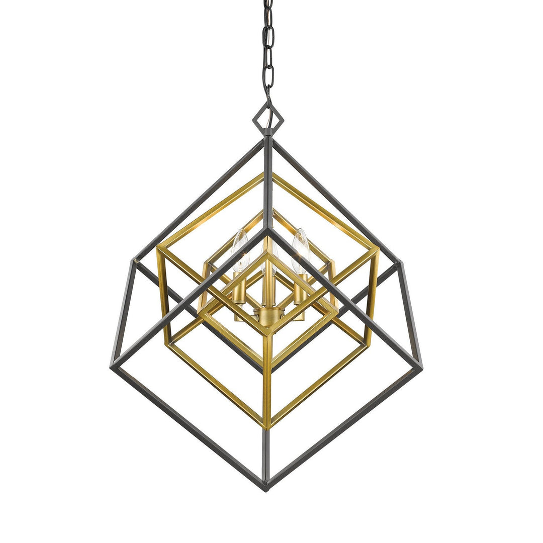 Z-Lite Euclid 457-3OBR-BRZ Pendant Light - Olde Brass / Bronze