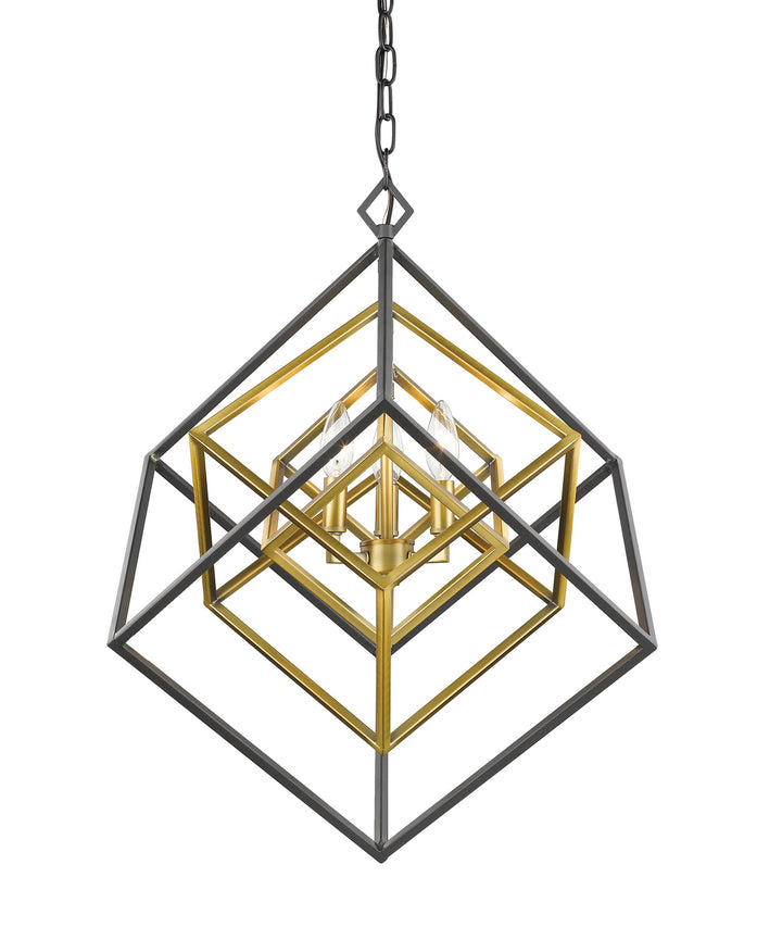 Z-Lite Euclid 457-3OBR-BRZ Pendant Light - Olde Brass / Bronze