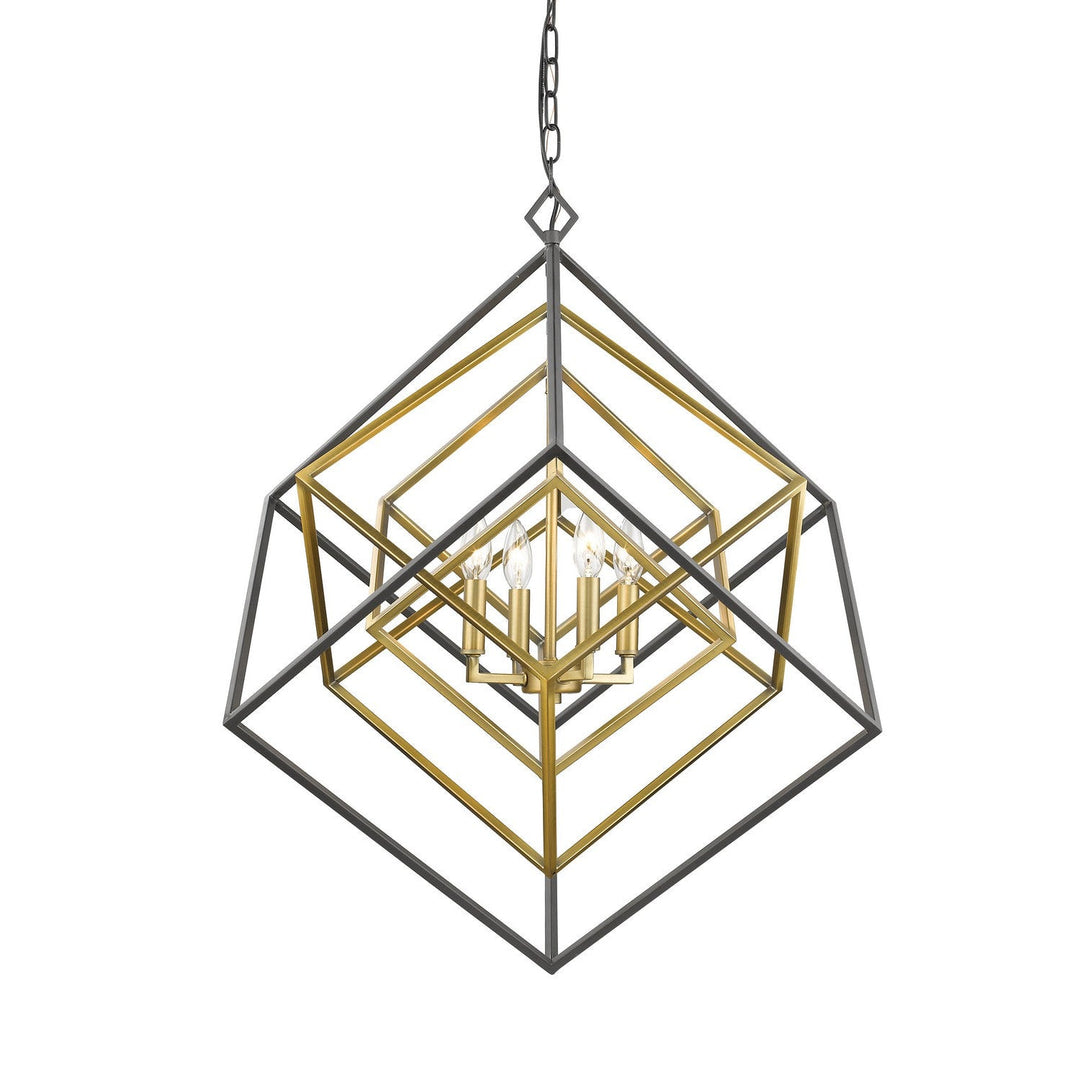 Z-Lite Euclid 457-4OBR-BRZ Pendant Light - Olde Brass / Bronze