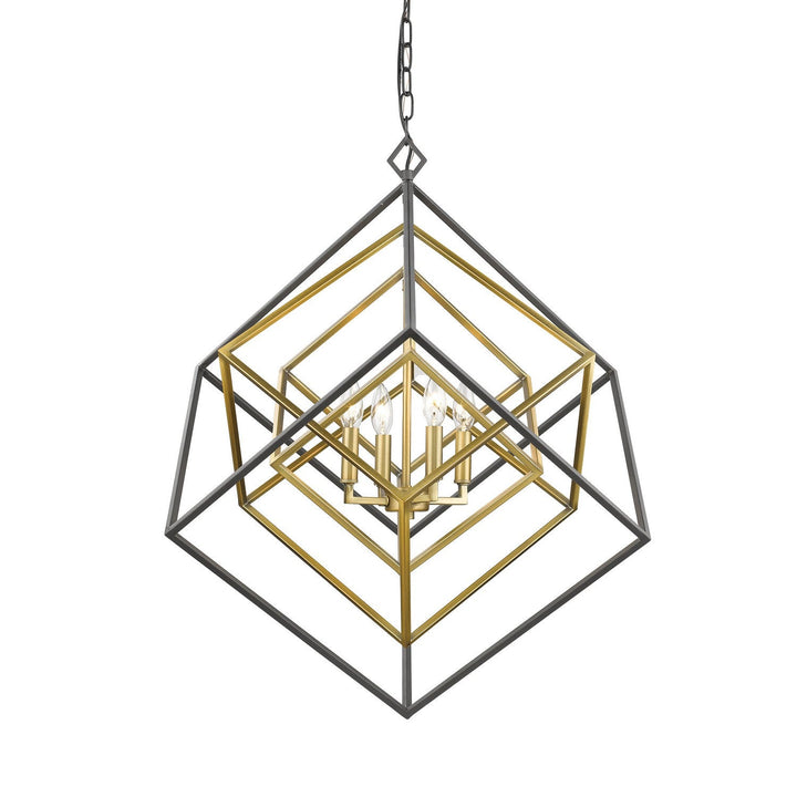 Z-Lite Euclid 457-4OBR-BRZ Pendant Light - Olde Brass / Bronze