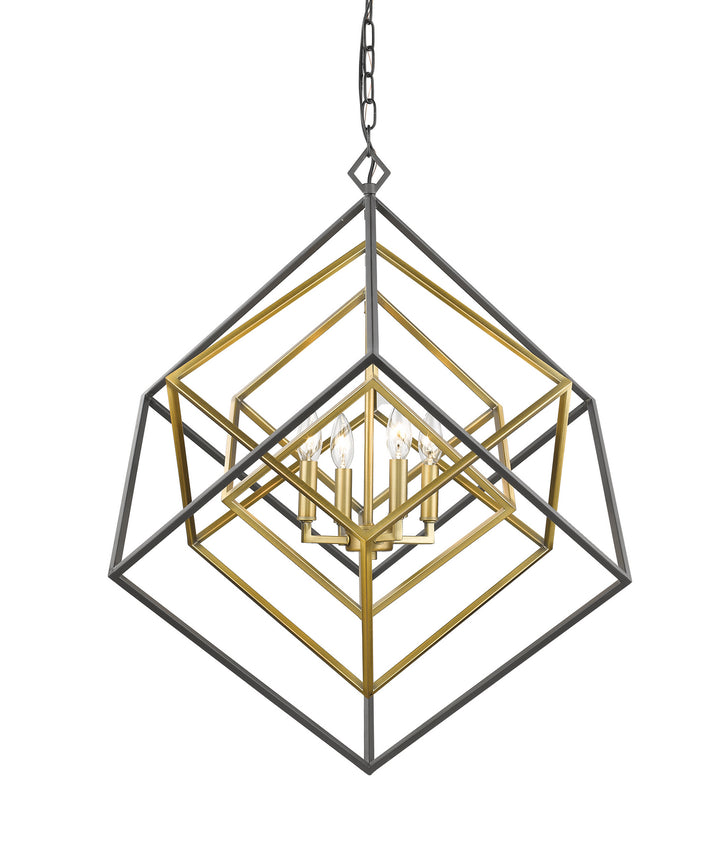 Z-Lite Euclid 457-4OBR-BRZ Pendant Light - Olde Brass / Bronze