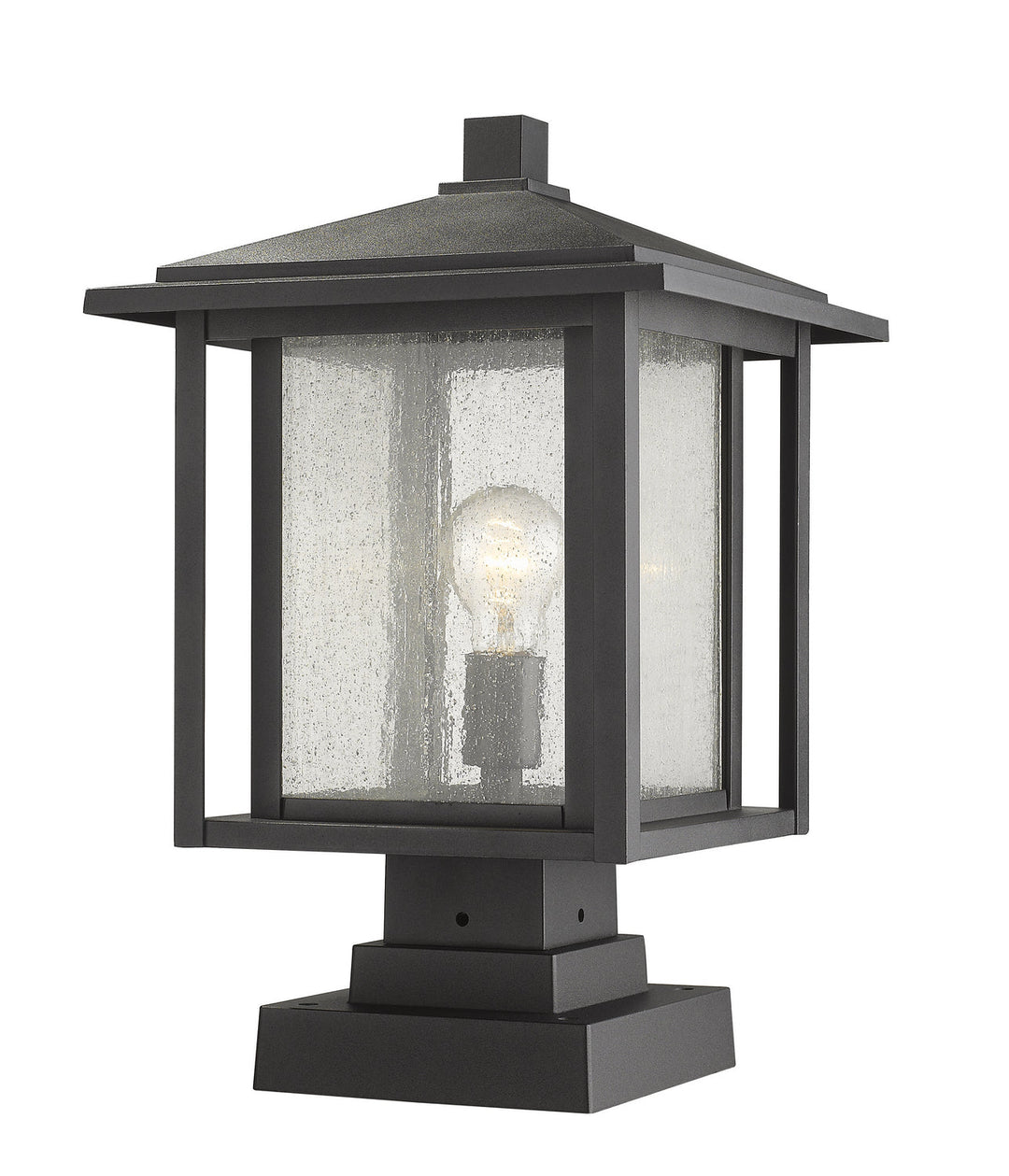 Z-Lite Lighting 554PHBS-SQPM-BK  Aspen Outdoor Black