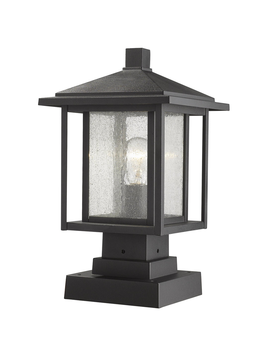 Z-Lite Lighting 554PHMS-SQPM-BK  Aspen Outdoor Black