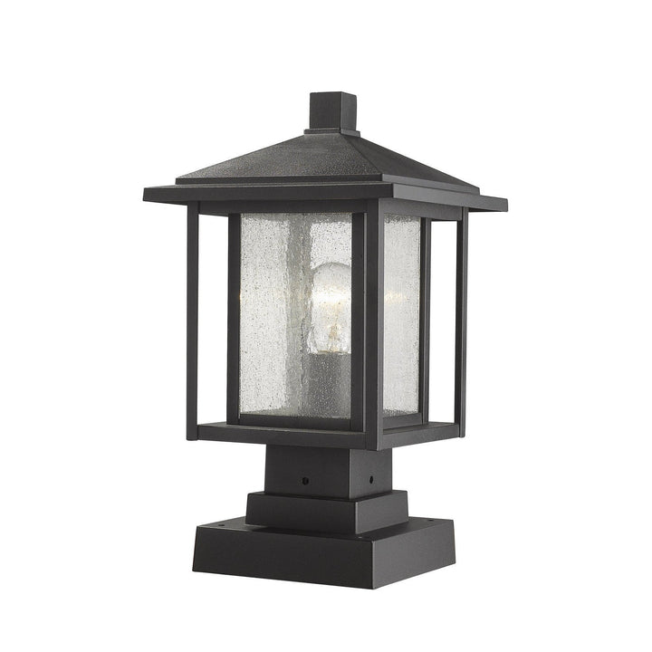 Z-Lite Lighting 554PHMS-SQPM-BK  Aspen Outdoor Black