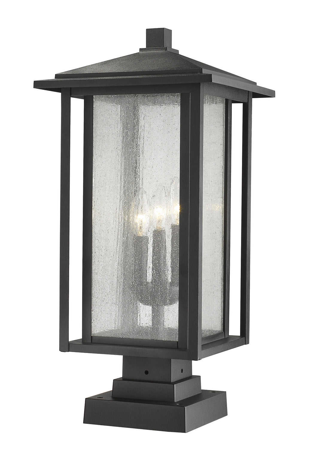 Z-Lite Lighting 554PHXLS-SQPM-BK  Aspen Outdoor Black