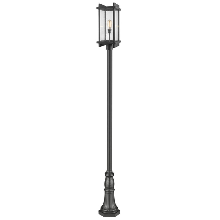 Z-Lite Lighting 565PHBR-518P-BK Modern Fallow Outdoor Black