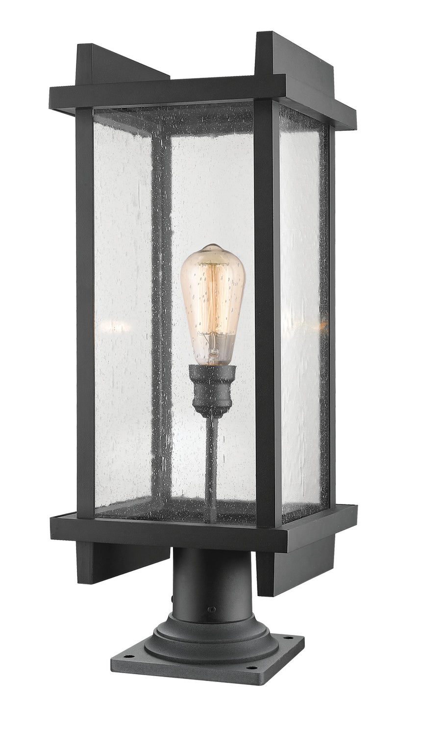 Z-Lite Lighting 565PHBR-533PM-BK Modern Fallow Outdoor Black