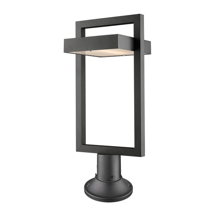 Z-Lite Lighting 566PHBR-553PM-BK-LED Modern Luttrel Outdoor Black