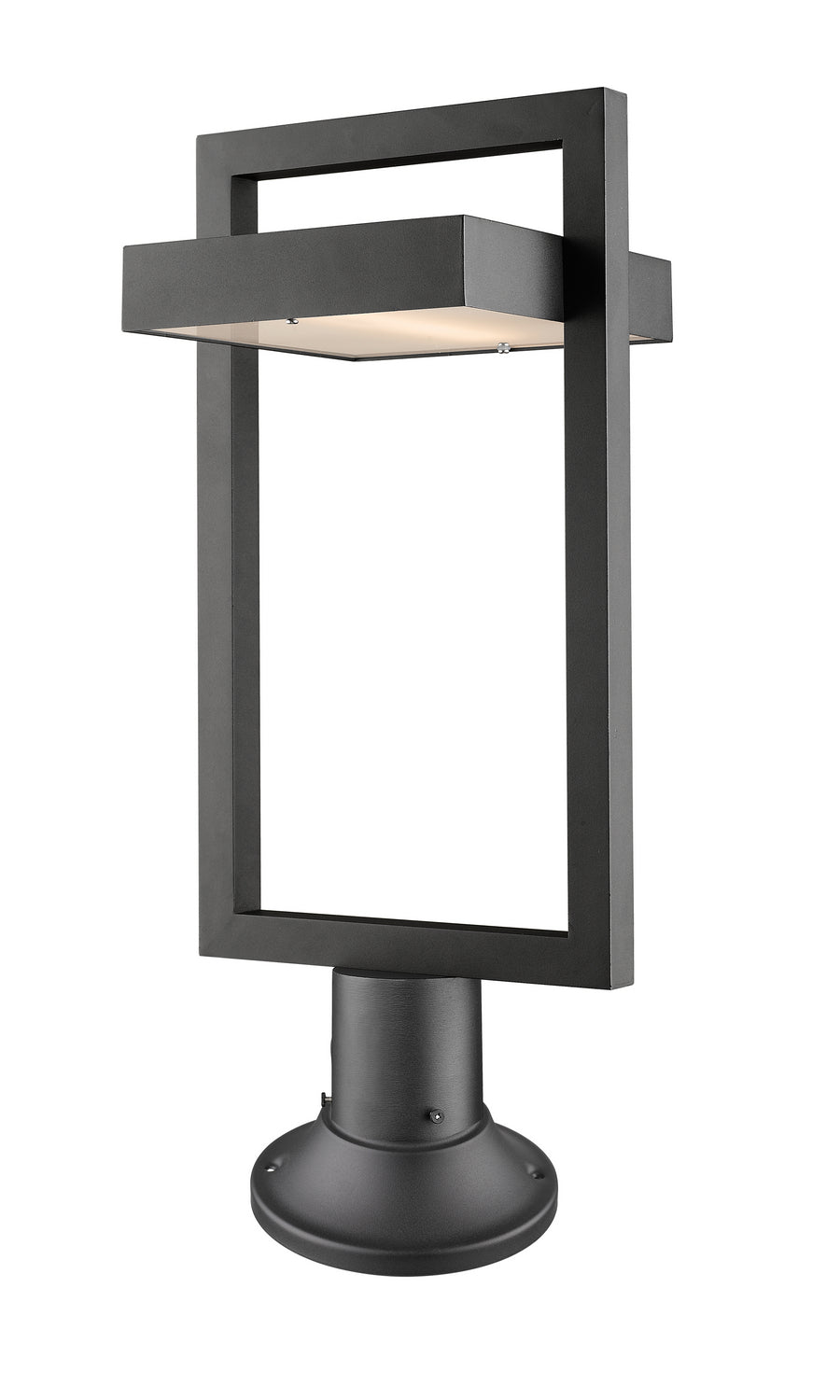 Z-Lite Lighting 566PHBR-553PM-BK-LED Modern Luttrel Outdoor Black